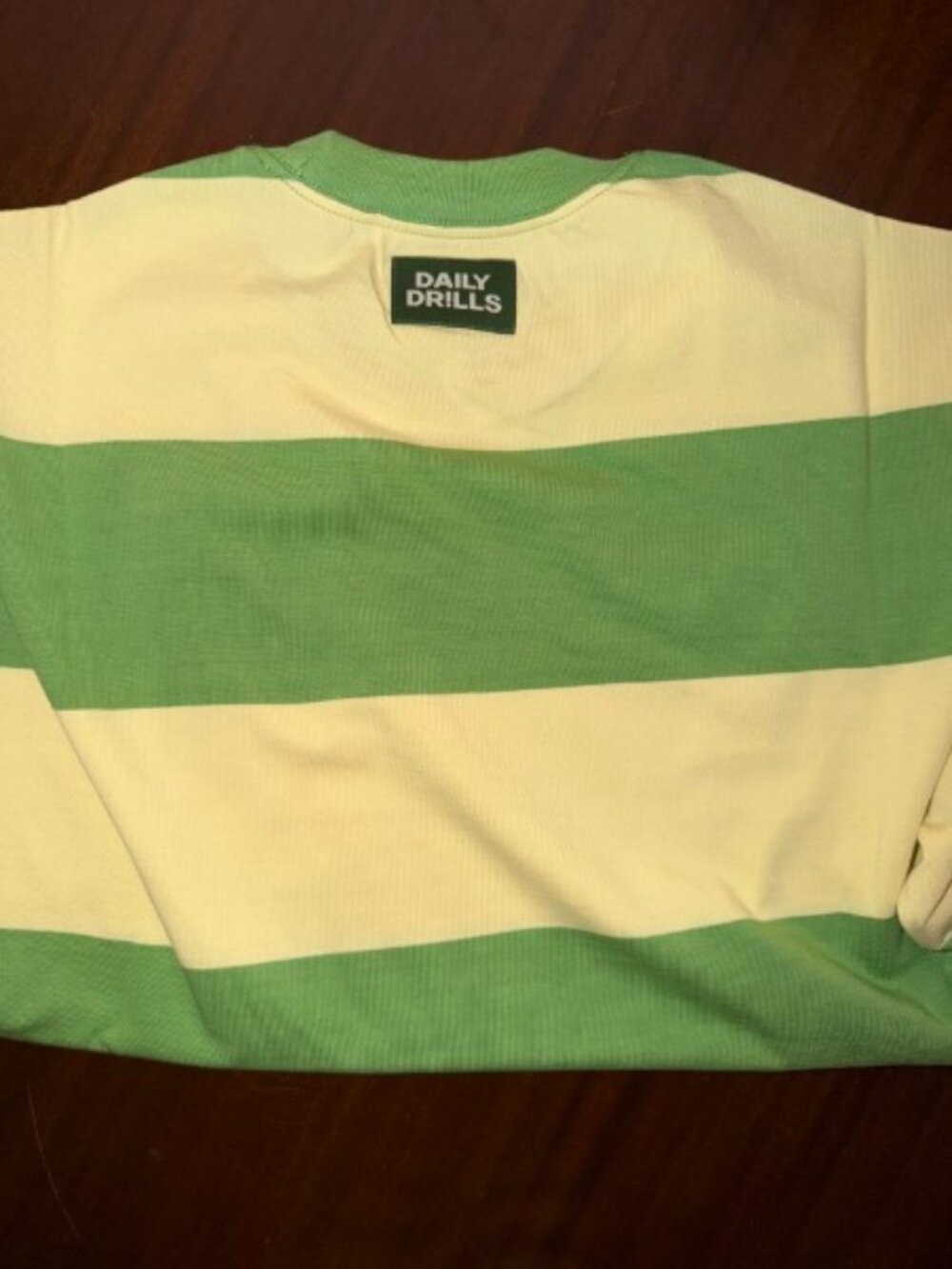 Daily Drills Oversized Long Sleeve Lucky Lemonade Stripe XS/S NWT